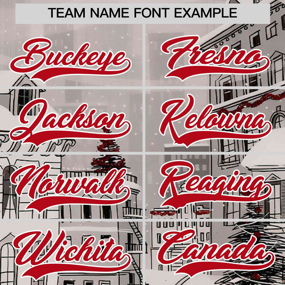 Custom White Red Christmas Graffiti Pattern Athletic Full-Zip Hoodie