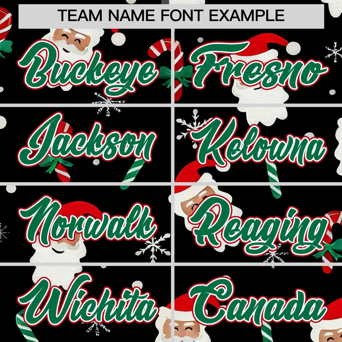 Custom Black Kelly Green Christmas Graffiti Pattern Athletic Full-Zip Hoodie