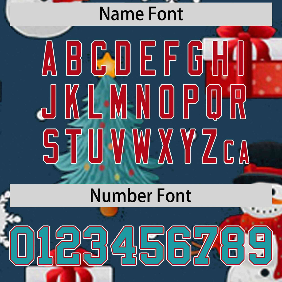 Custom Midnight Blue Aqua Christmas Graffiti Pattern Athletic Pullover Hoodie