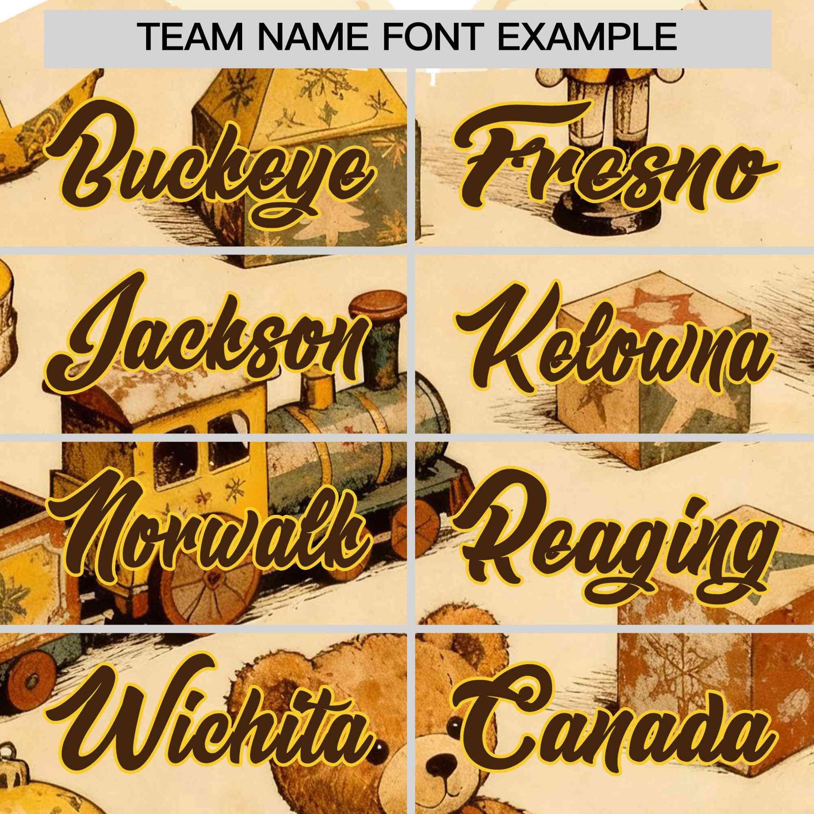 Custom Cream Light Brown Christmas Graffiti Pattern Athletic Pullover Hoodie