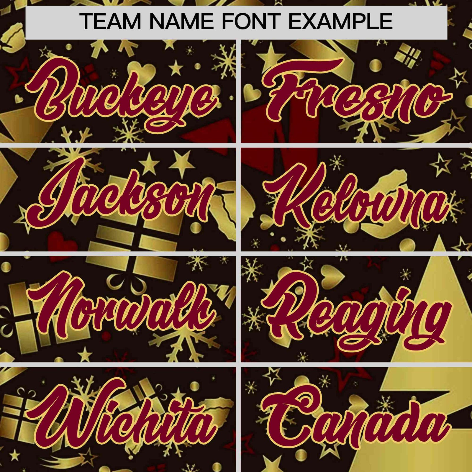 Custom Brown Crimson Christmas Graffiti Pattern Athletic Pullover Hoodie