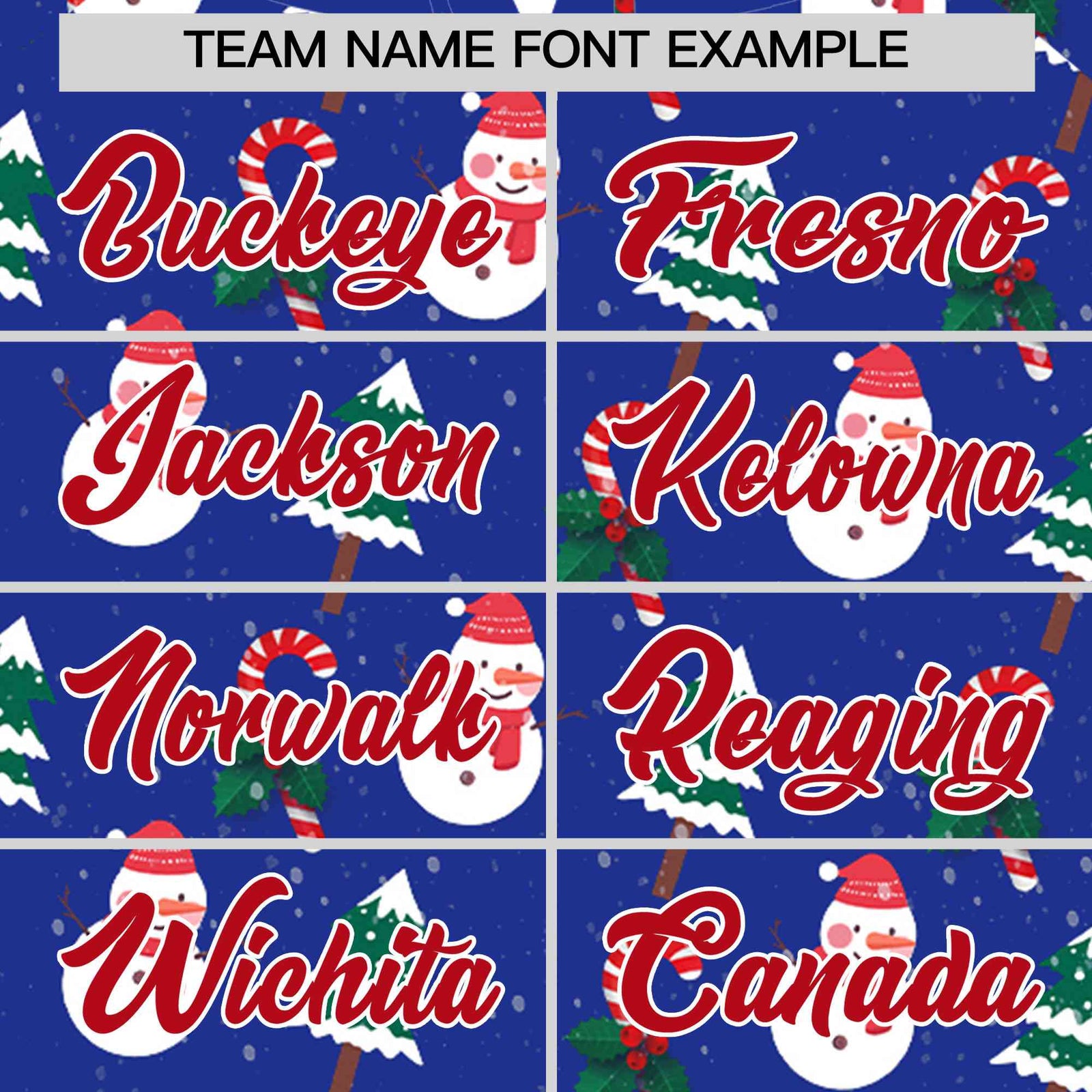 Custom Royal Blue Red Christmas Graffiti Pattern Athletic Full-Zip Hoodie