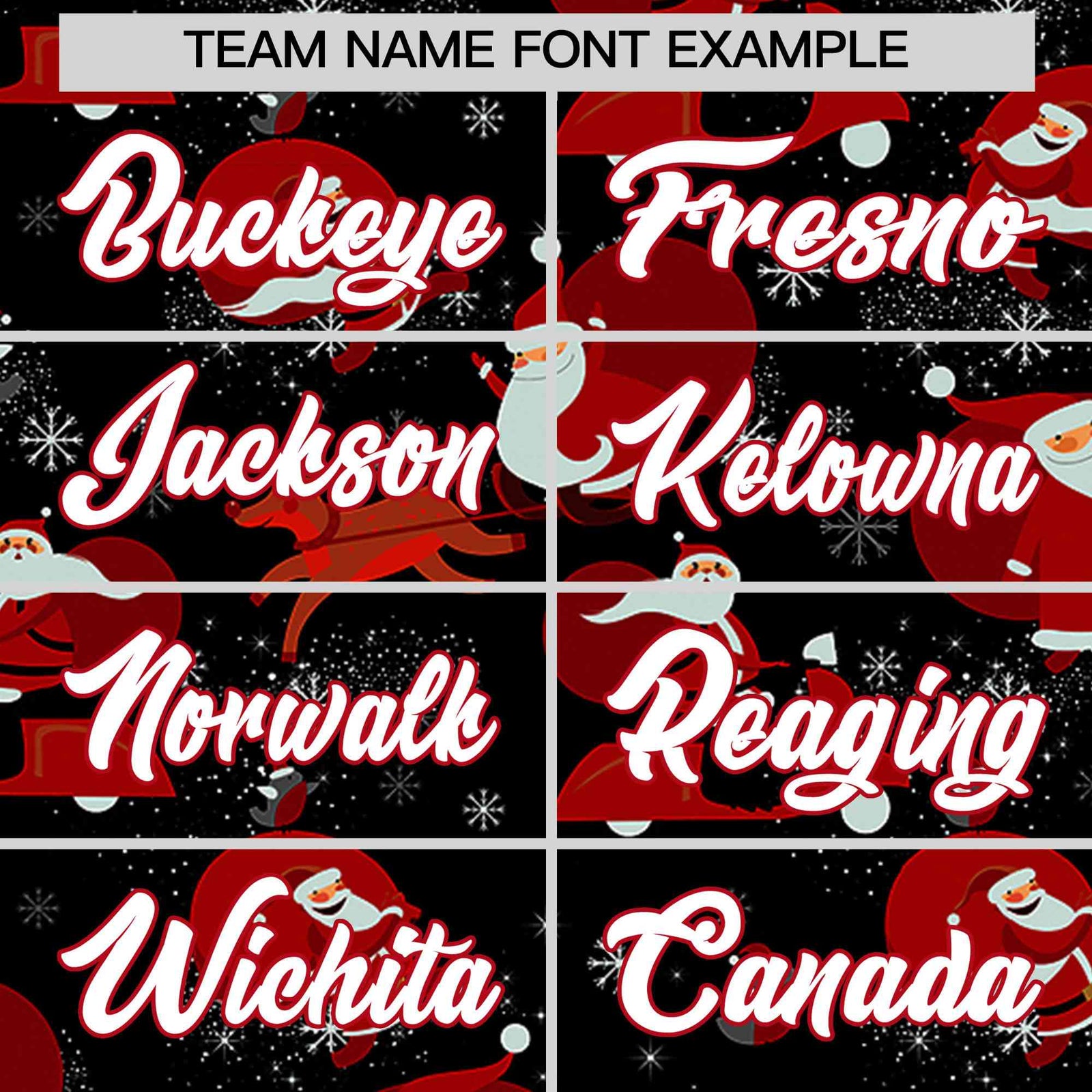 Custom Black Red Christmas Graffiti Pattern Athletic Full-Zip Hoodie