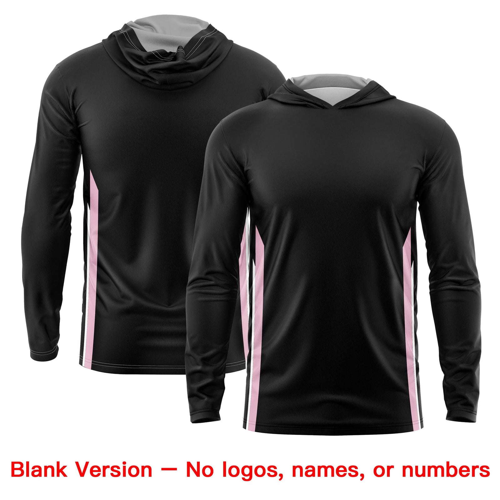 Custom Black Light Pink Basketball Shooting Shirt Performance Training Quick Dry Hoodie| KXKSHOP