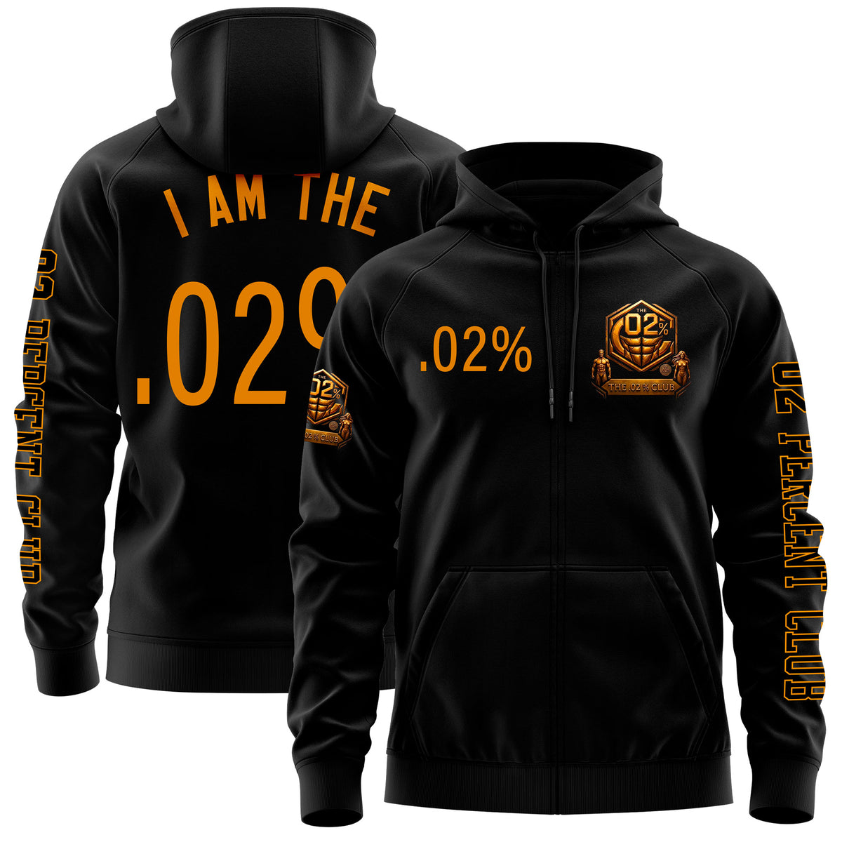 02 Percent Club Black Hoodie