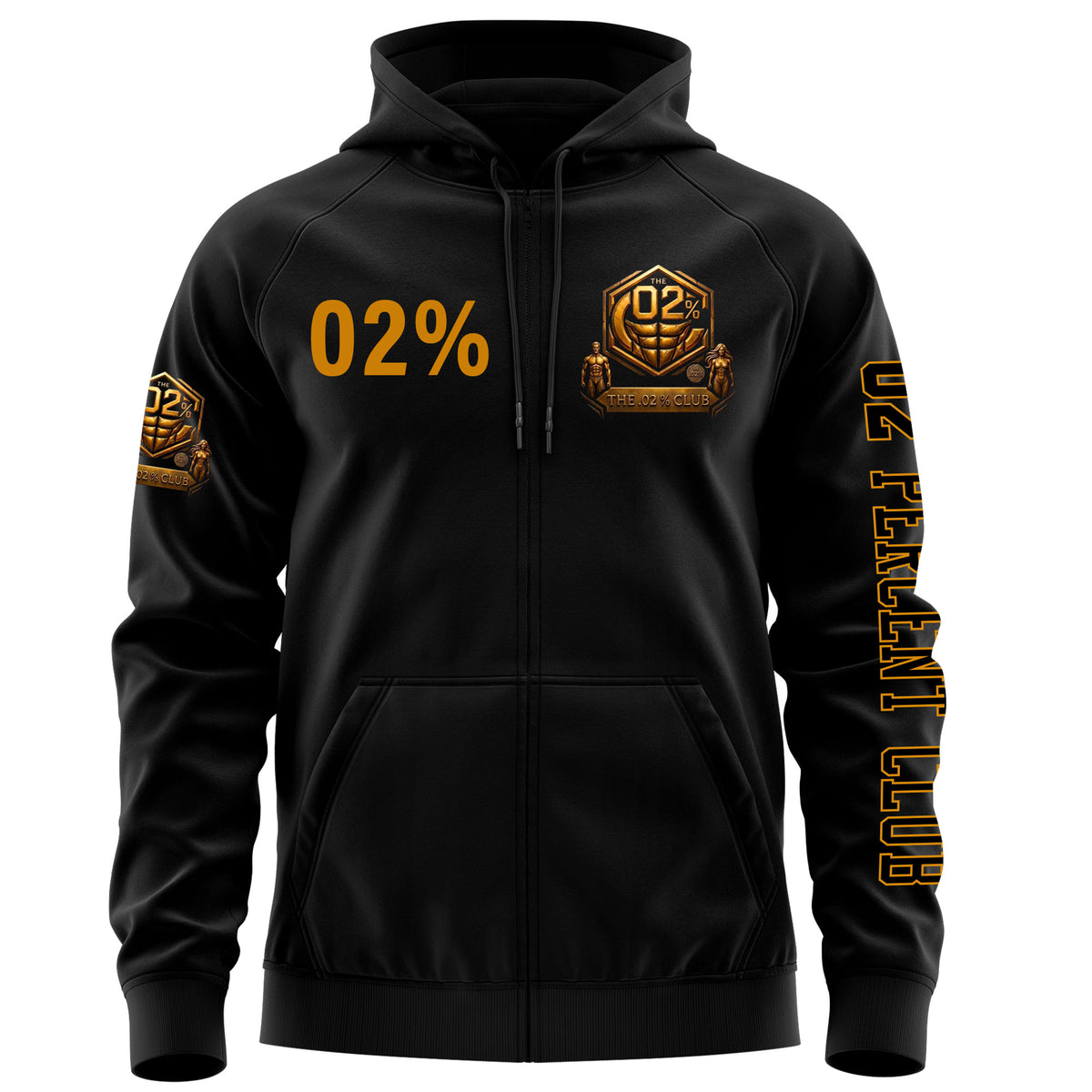 02 Percent Club Black Hoodie