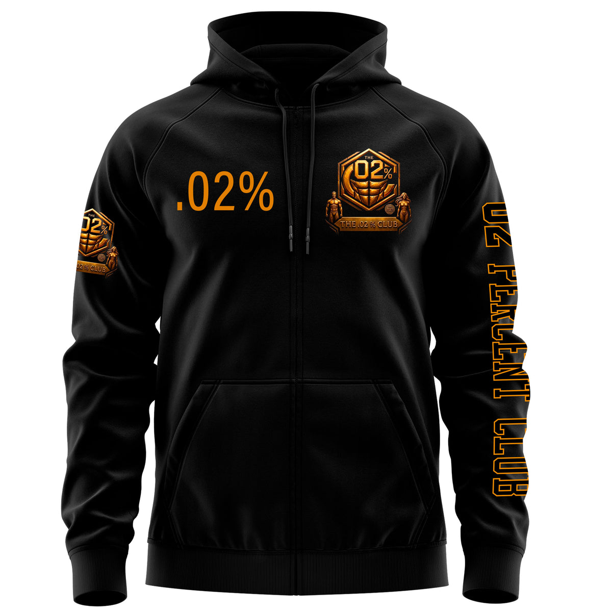 02 Percent Club Black Hoodie