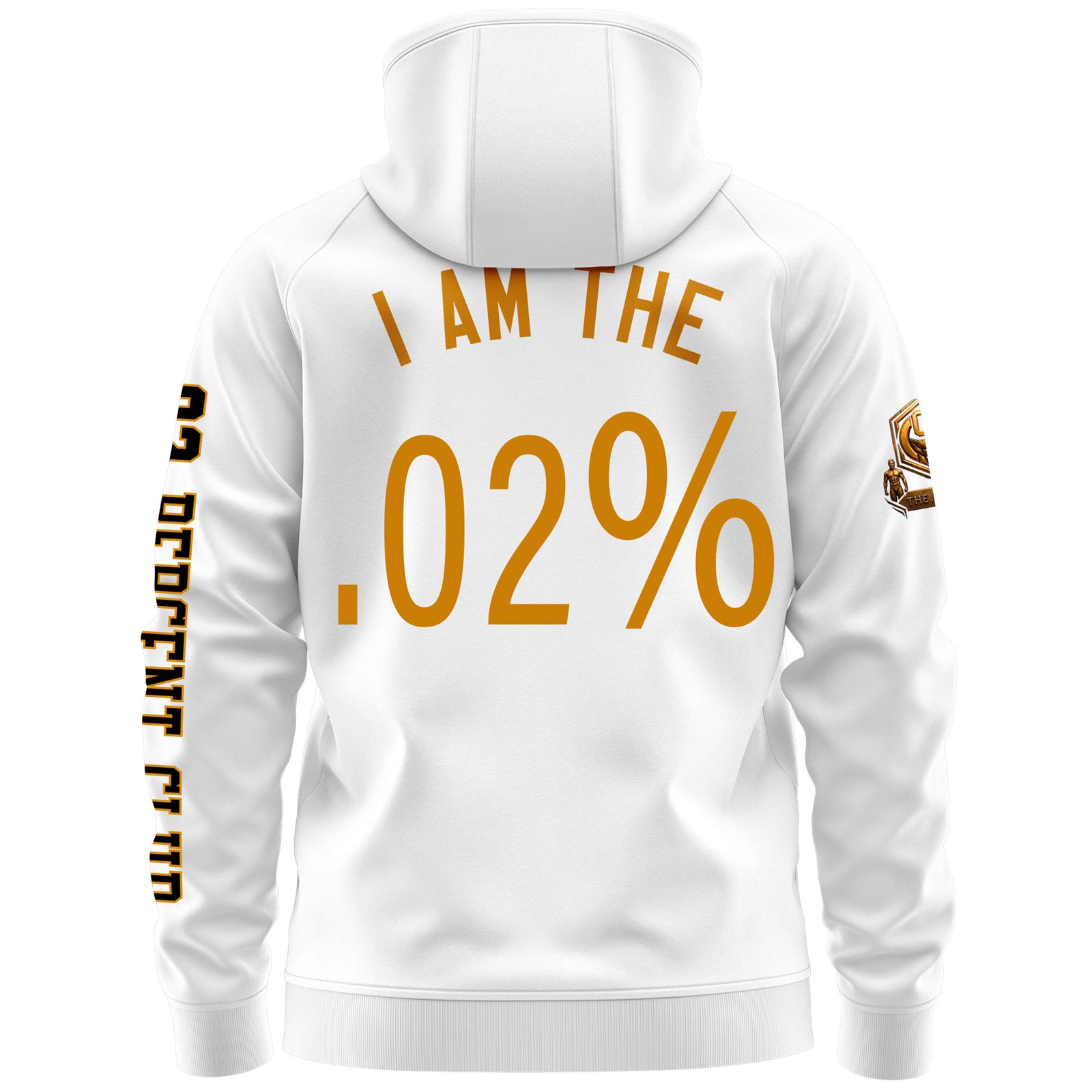 02 Percent Club White Hoodie