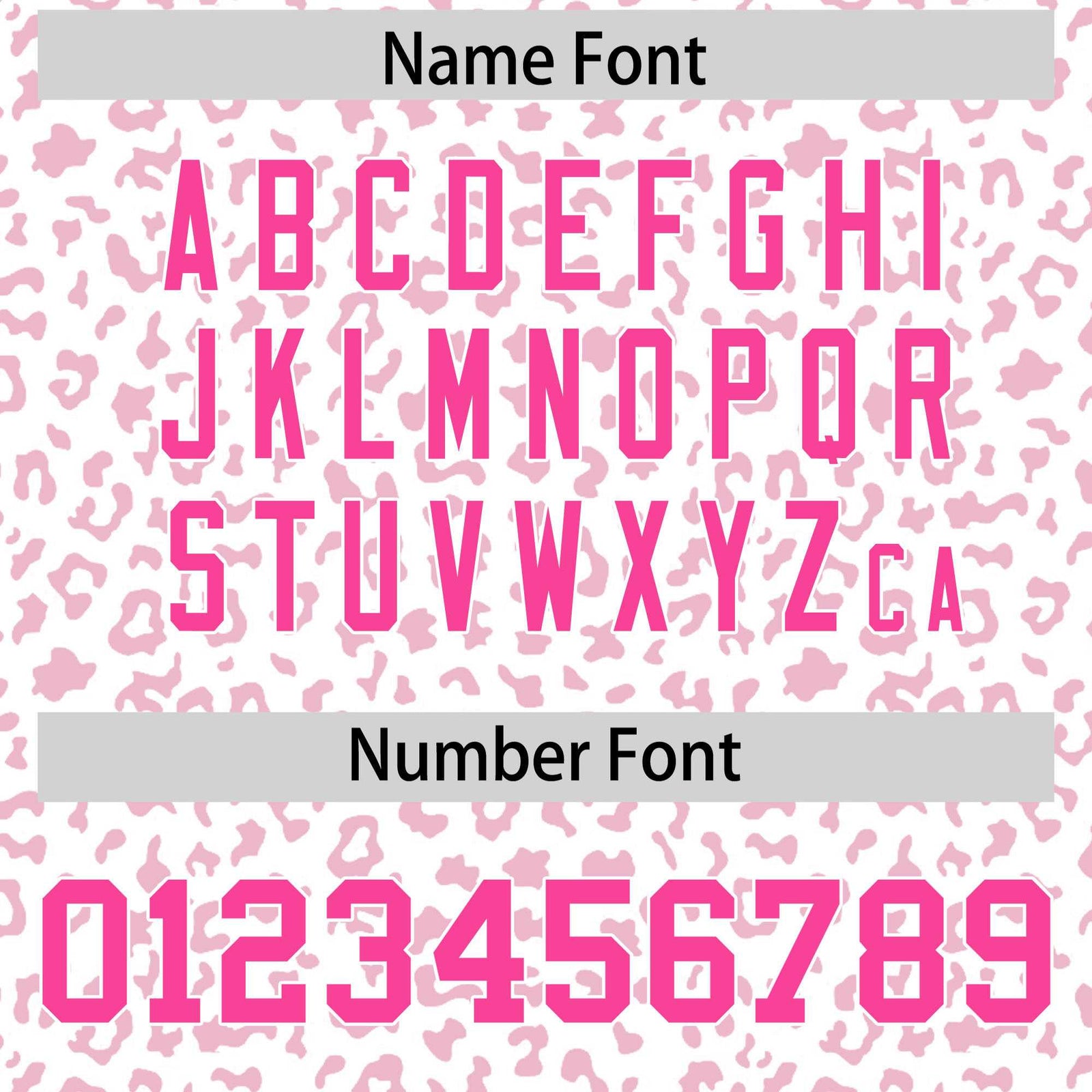 Custom White Pink Varsity Full-Zip Letterman Leopard Print Hoodie Jacket