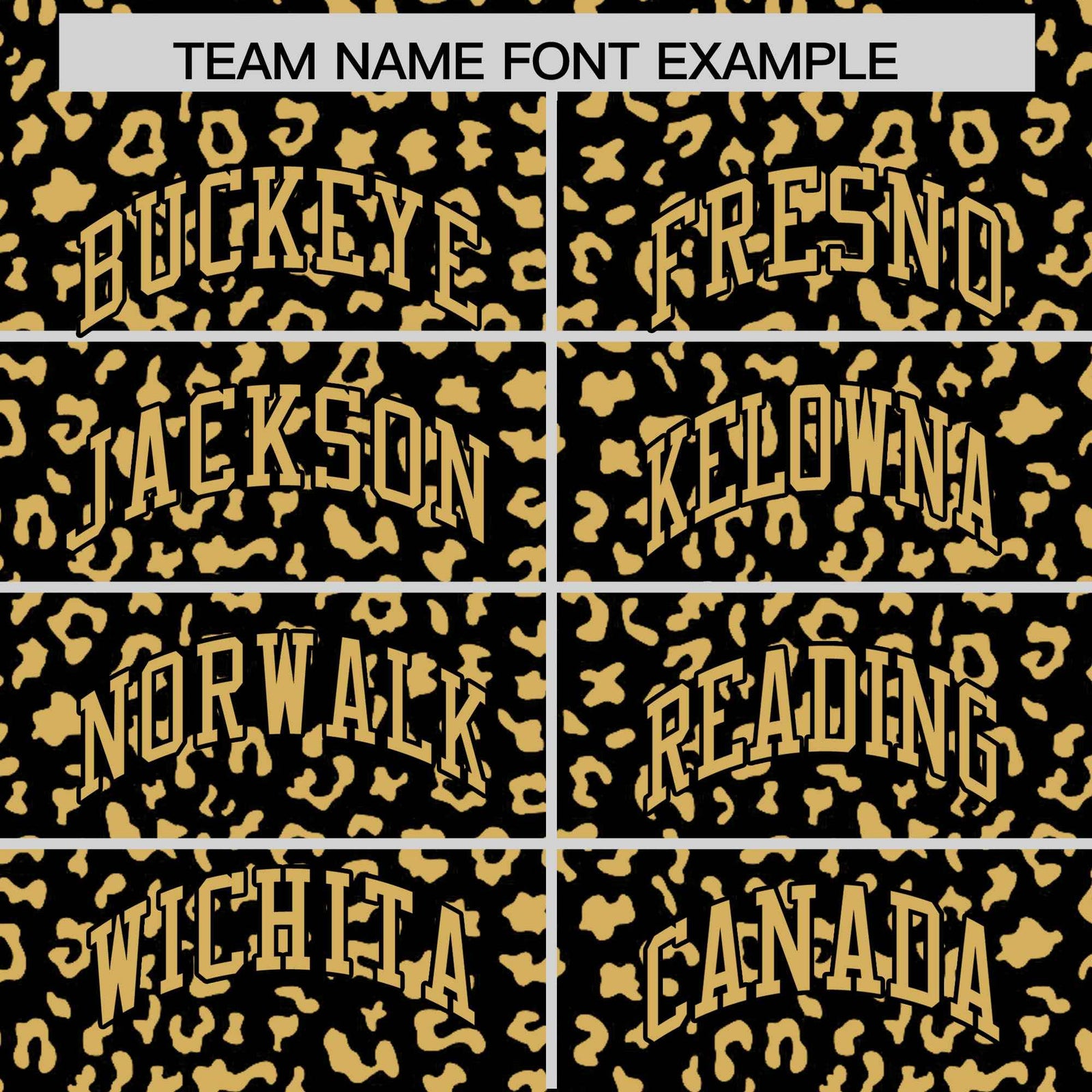 Custom Black Old Gold Varsity Full-Zip Letterman Leopard Print Hoodie Jacket