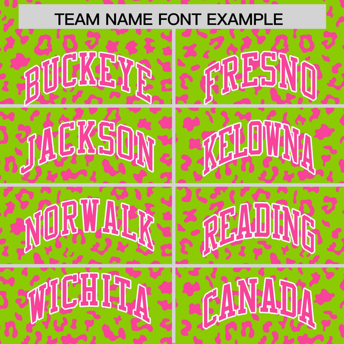 Custom Neon Green Pink Varsity Full-Zip Letterman Leopard Print Hoodie Jacket