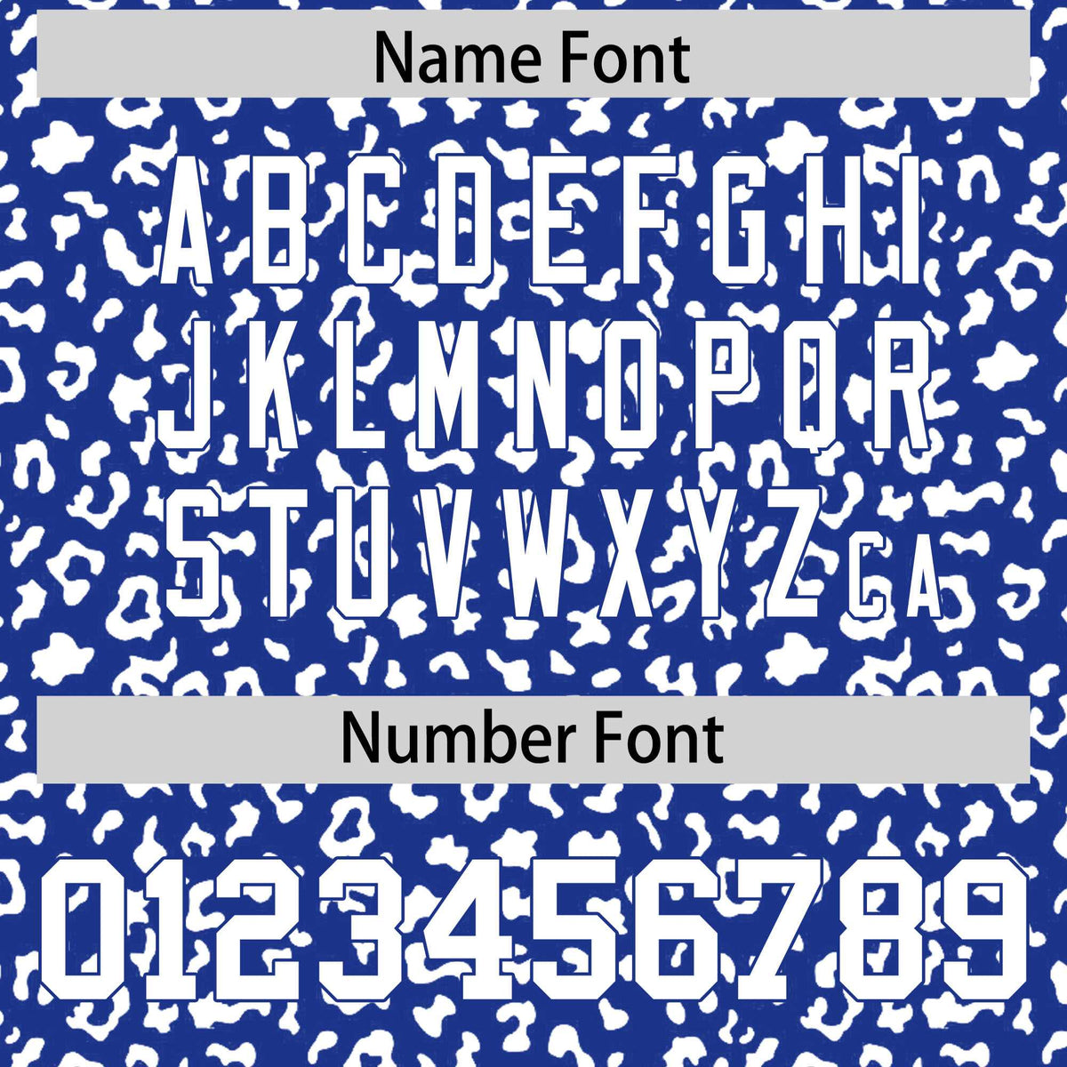 Custom Navy Black Varsity Full-Zip Letterman Leopard Print Hoodie Jacket