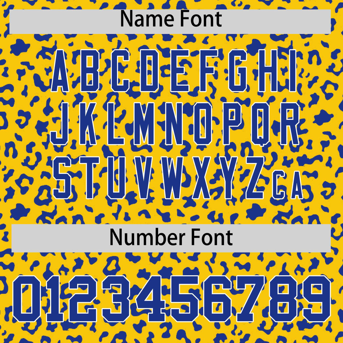 Custom Gold Royal Varsity Full-Zip Letterman Leopard Print Hoodie Jacket