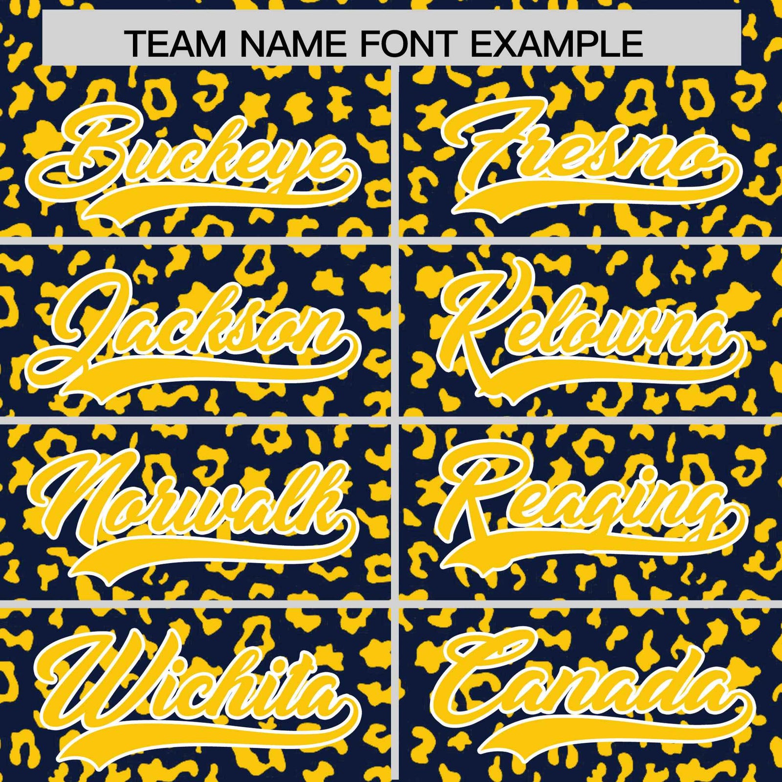 Custom Navy Gold Varsity Full-Zip Letterman Leopard Print Hoodie Jacket