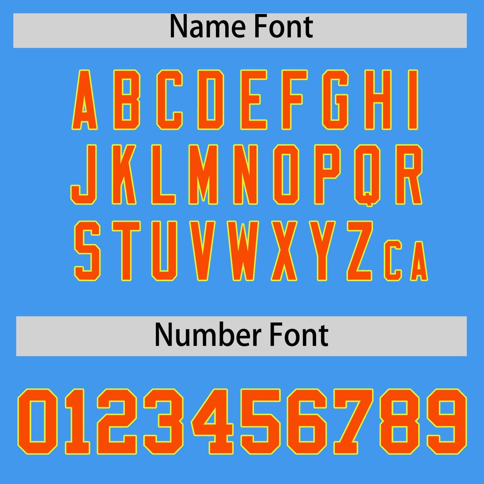 Custom Powder Blue Orange Varsity Full-Snap Letterman Shoulder Color Block Hoodie Jacket