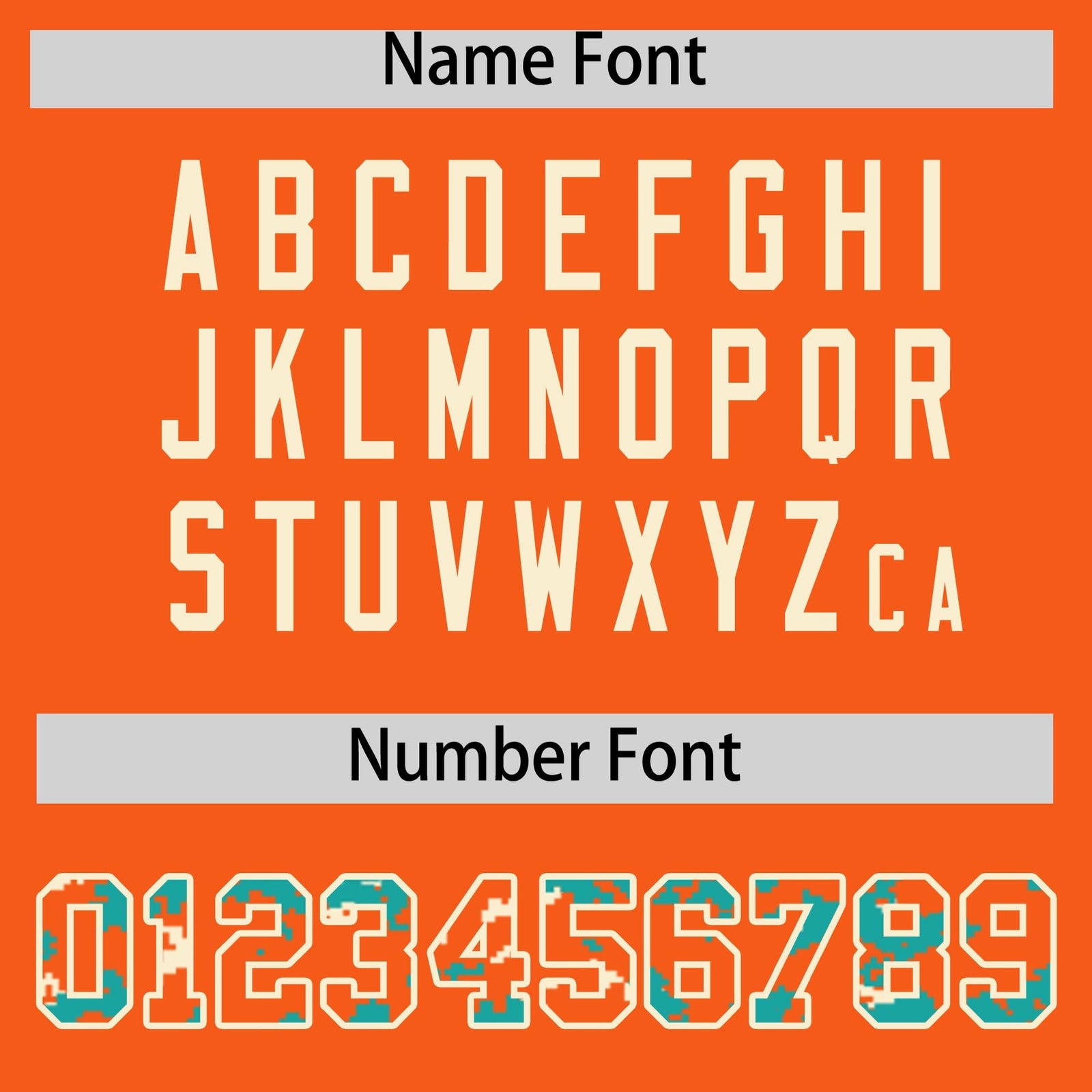 Custom Orange Aqua-Cream Raglan Sleeves Varsity Full-Snap Letterman Camo Hoodie Jacket