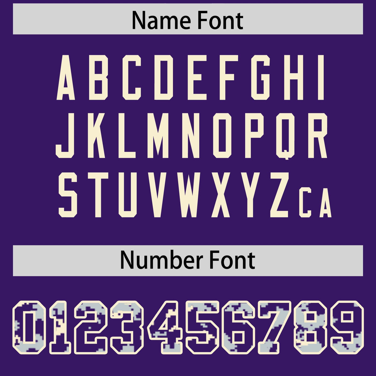 Custom Purple Silver-Cream Raglan Sleeves Varsity Full-Snap Letterman Camo Hoodie Jacket