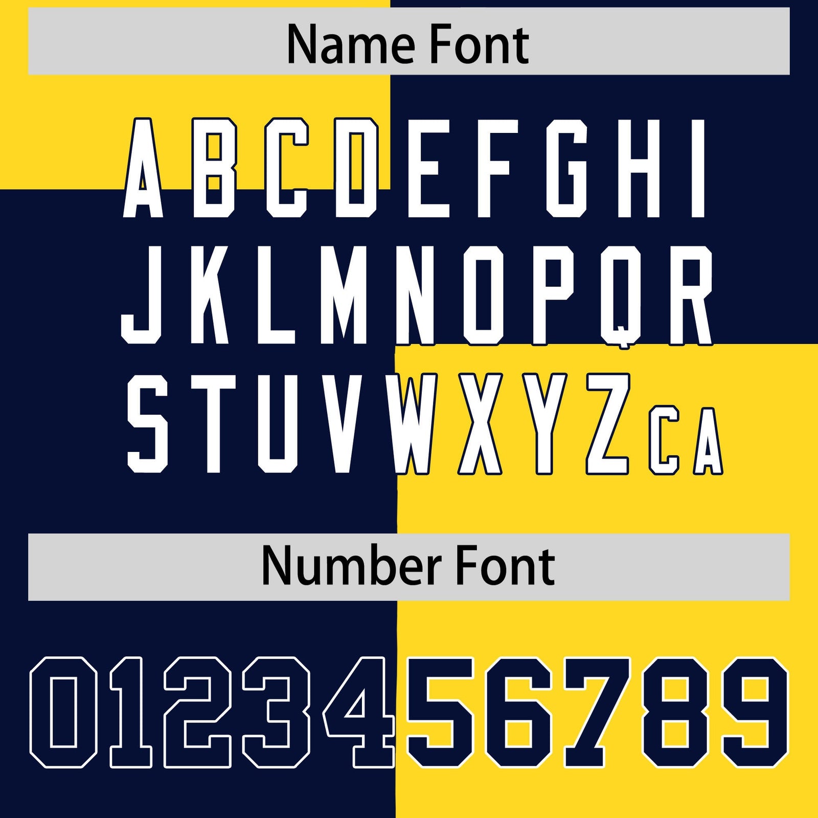 Custom Navy Gold Varsity Full-Snap Four Squares Color Block Letterman Hoodie Jacket