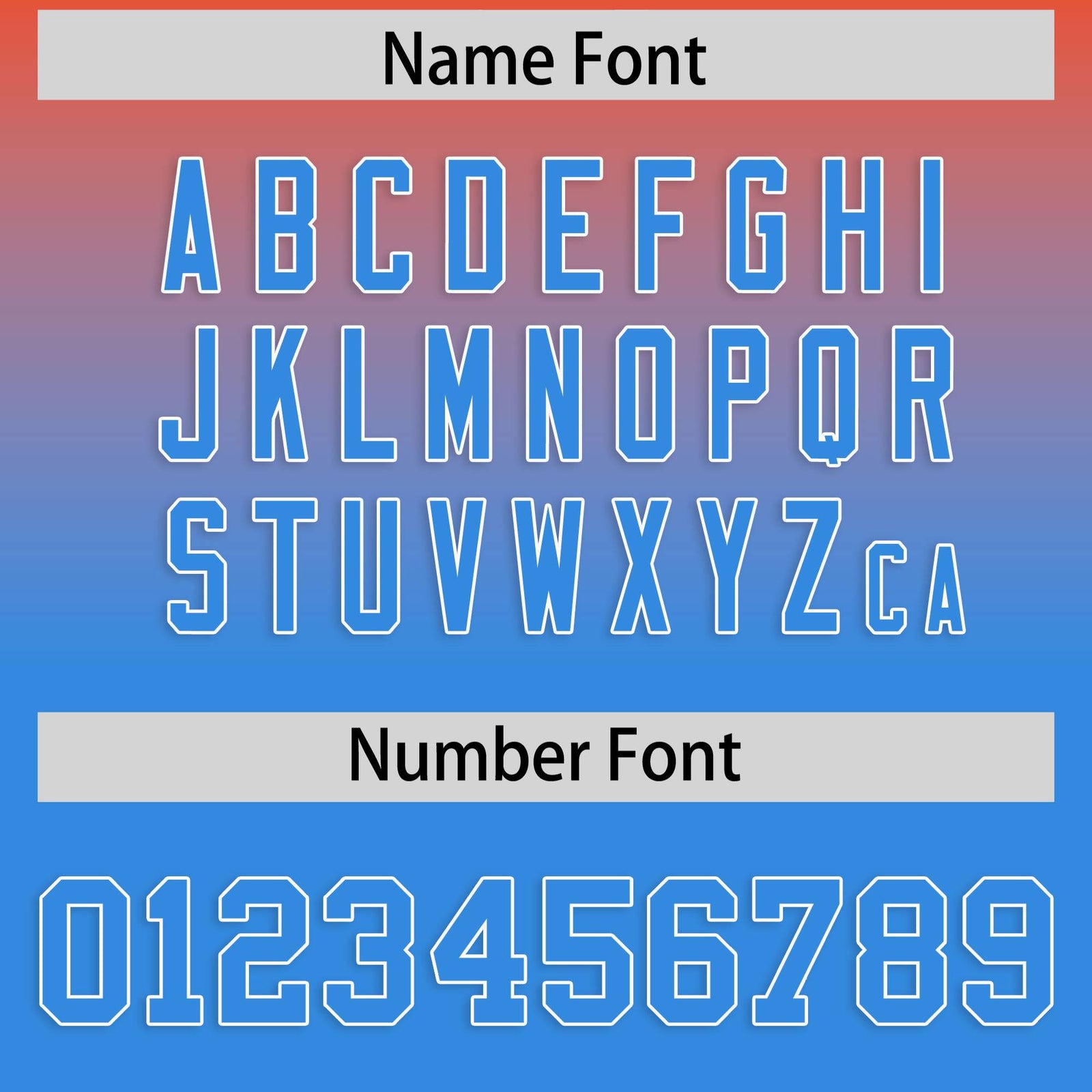 Custom Orange Blue Varsity Full-Snap Letterman Gradient Hoodie Jacket