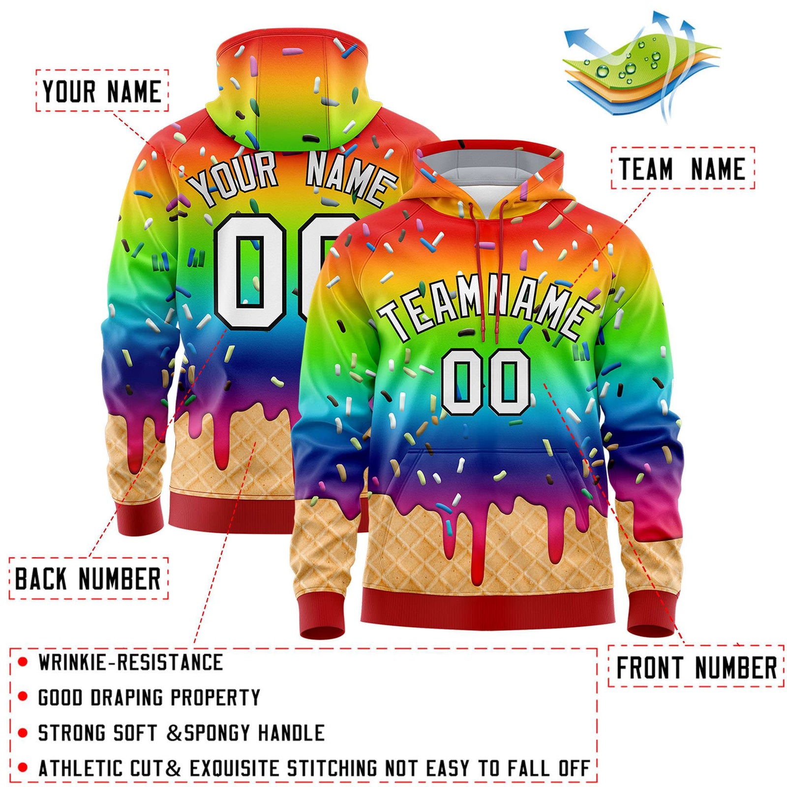 Custom Camo Graffiti Pattern Fashion Hoodie Athletic Pullover Sweatshirt