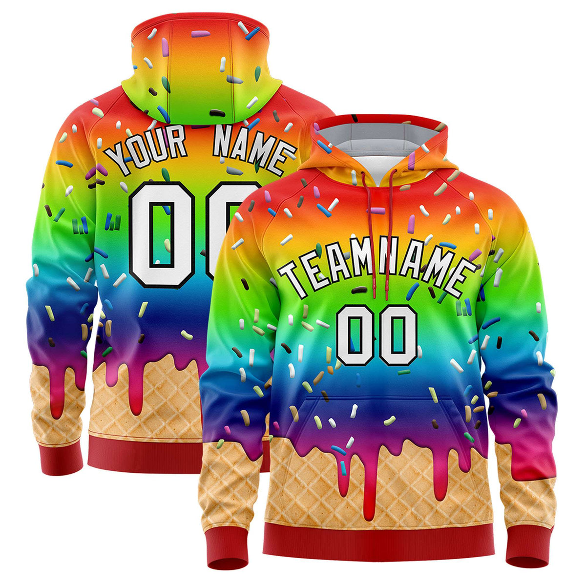 Custom Camo Graffiti Pattern Fashion Hoodie Athletic Pullover Sweatshirt