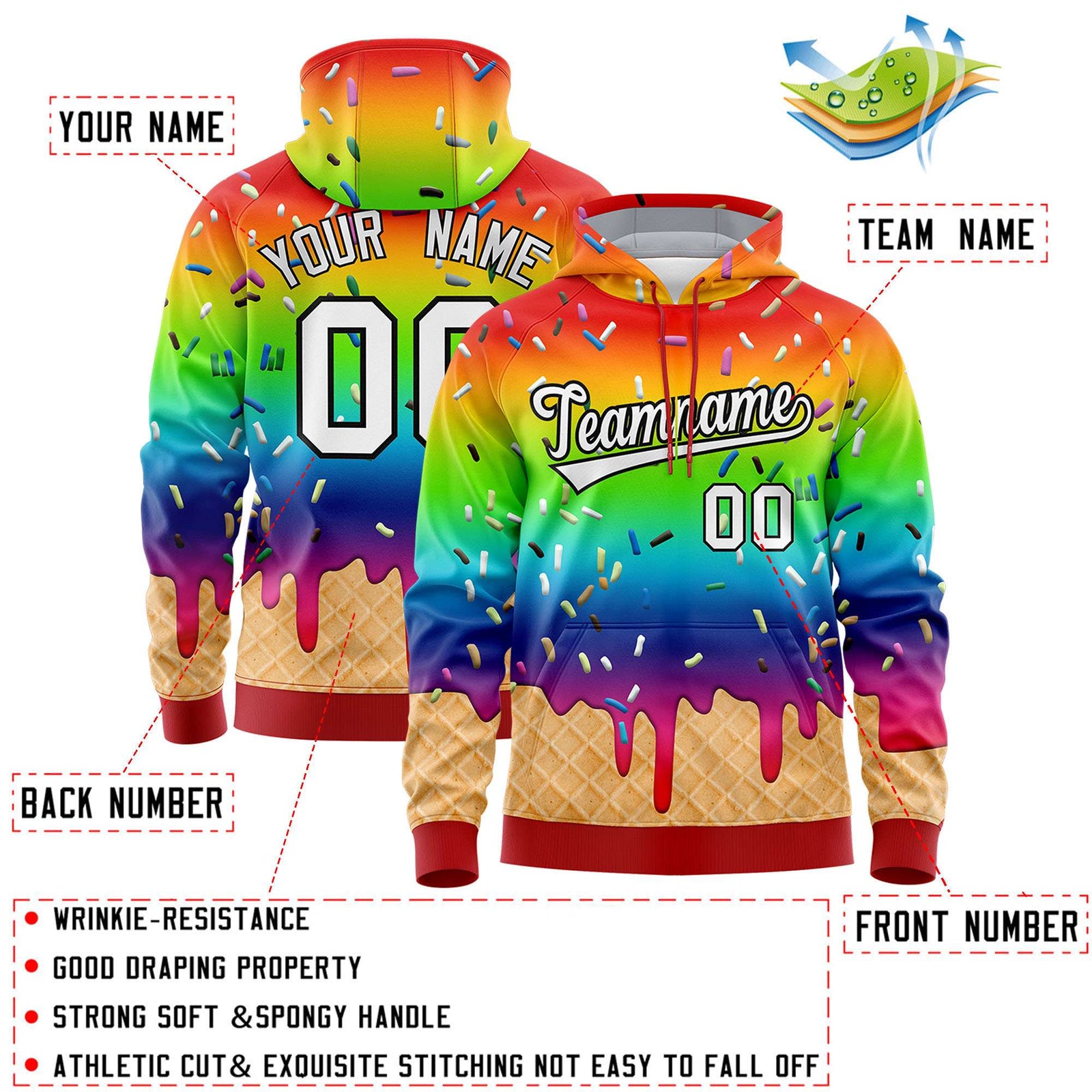 Custom Camo Graffiti Pattern Fashion Hoodie Athletic Pullover Sweatshirt