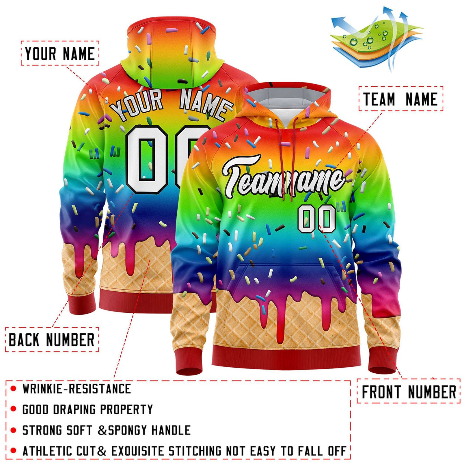 Custom Camo Graffiti Pattern Fashion Hoodie Athletic Pullover Sweatshirt