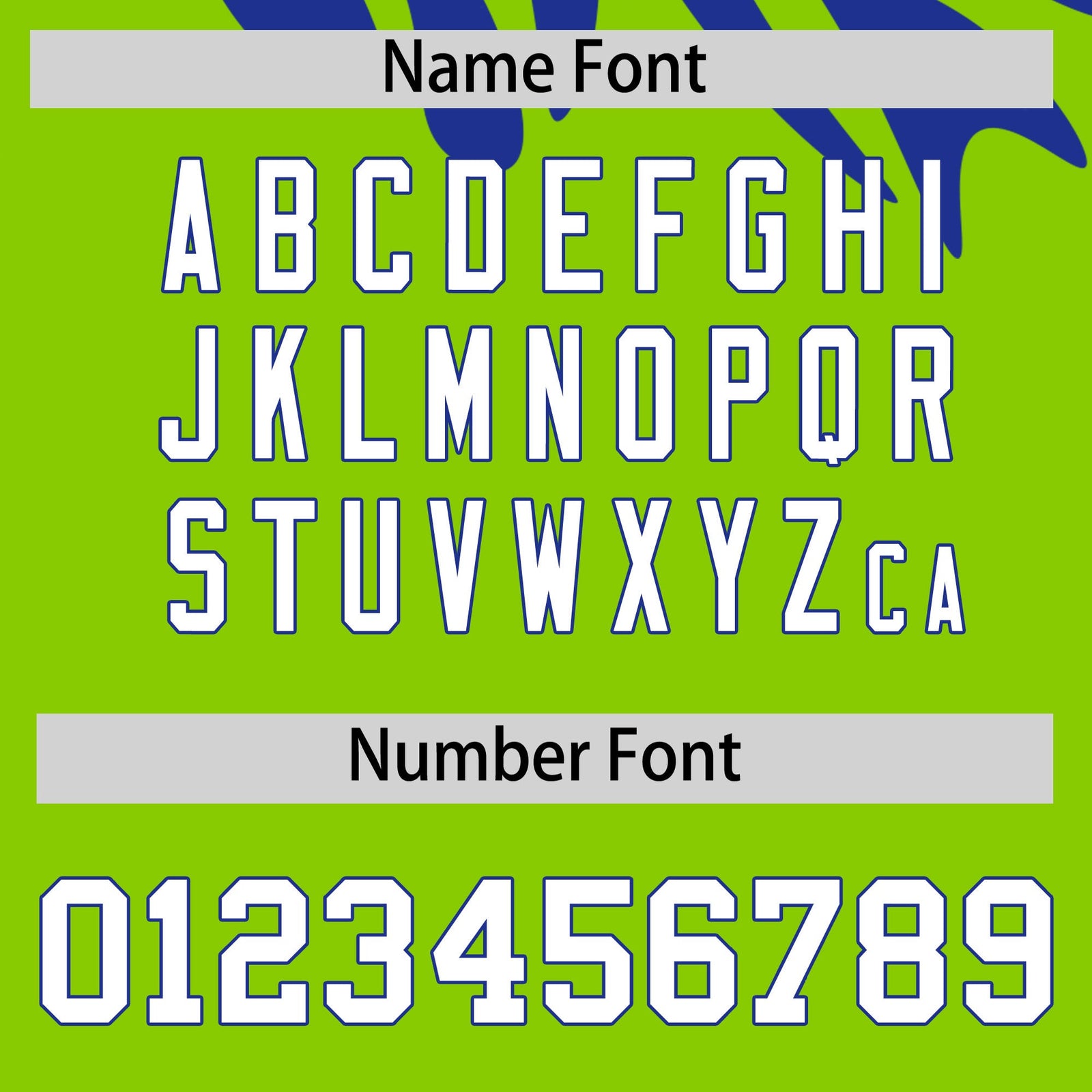 Custom Royal Blue Neon Green Leopard Print Pullover Sweatshirt Hoodie| KXKSHOP