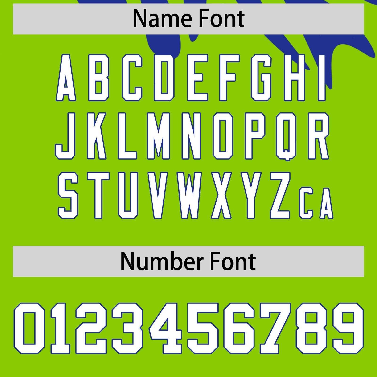 Custom Royal Blue Neon Green Leopard Print Pullover Sweatshirt Hoodie| KXKSHOP