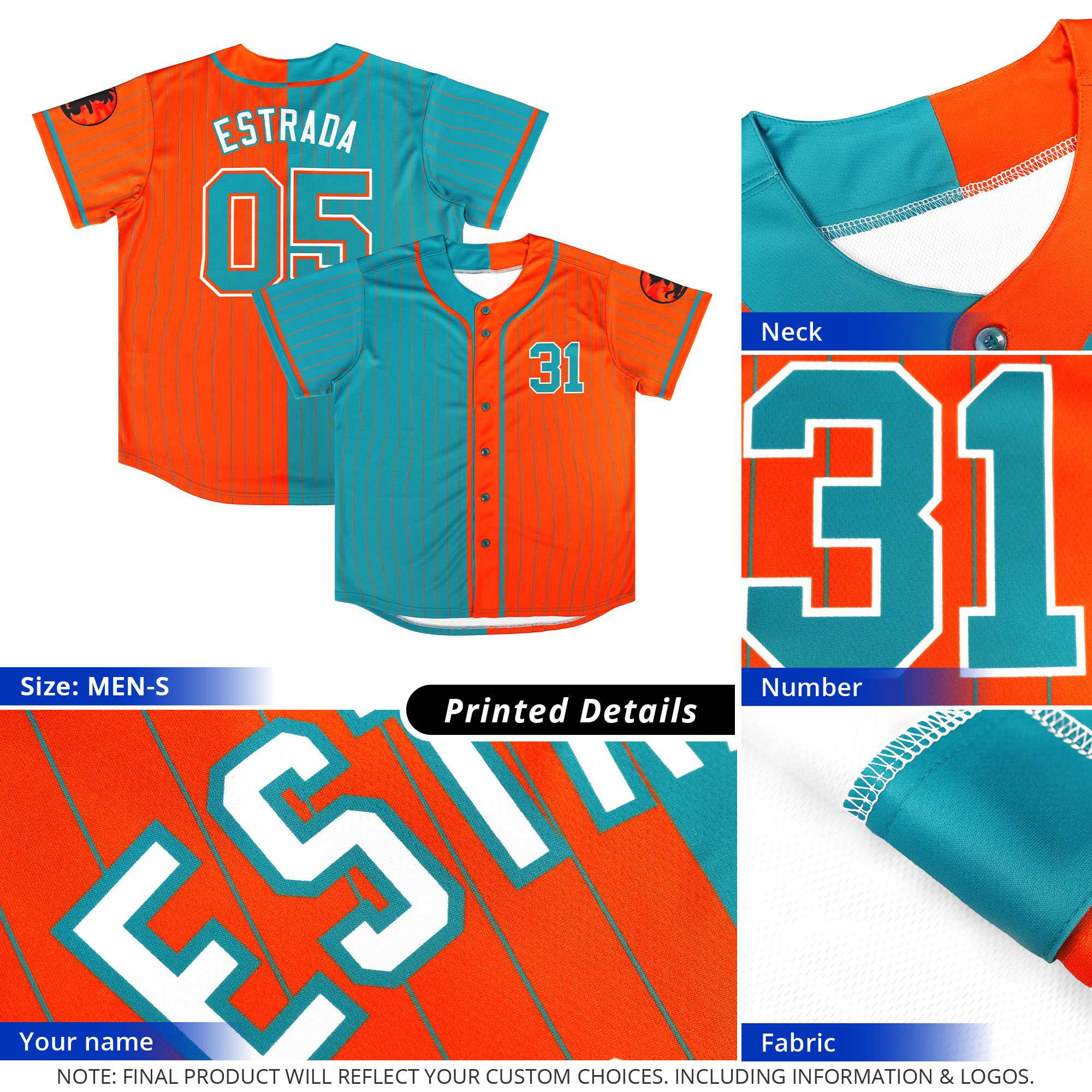 Custom Neon Green Navy Two Tone Striped Fashion Authentic Baseball Jersey
