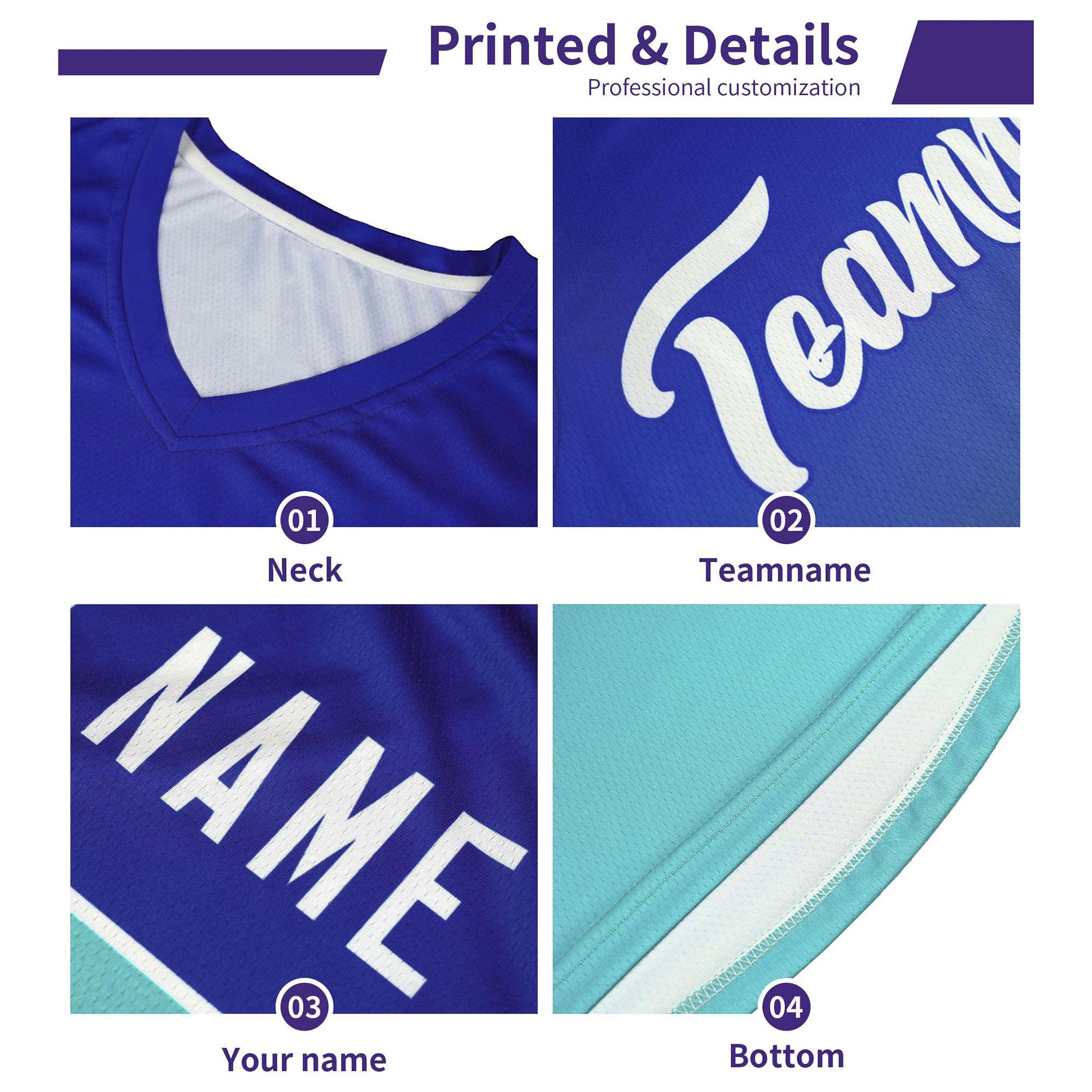 Custom Aqua Mosaic Stars Pattern Sports Uniform Basketball Jersey