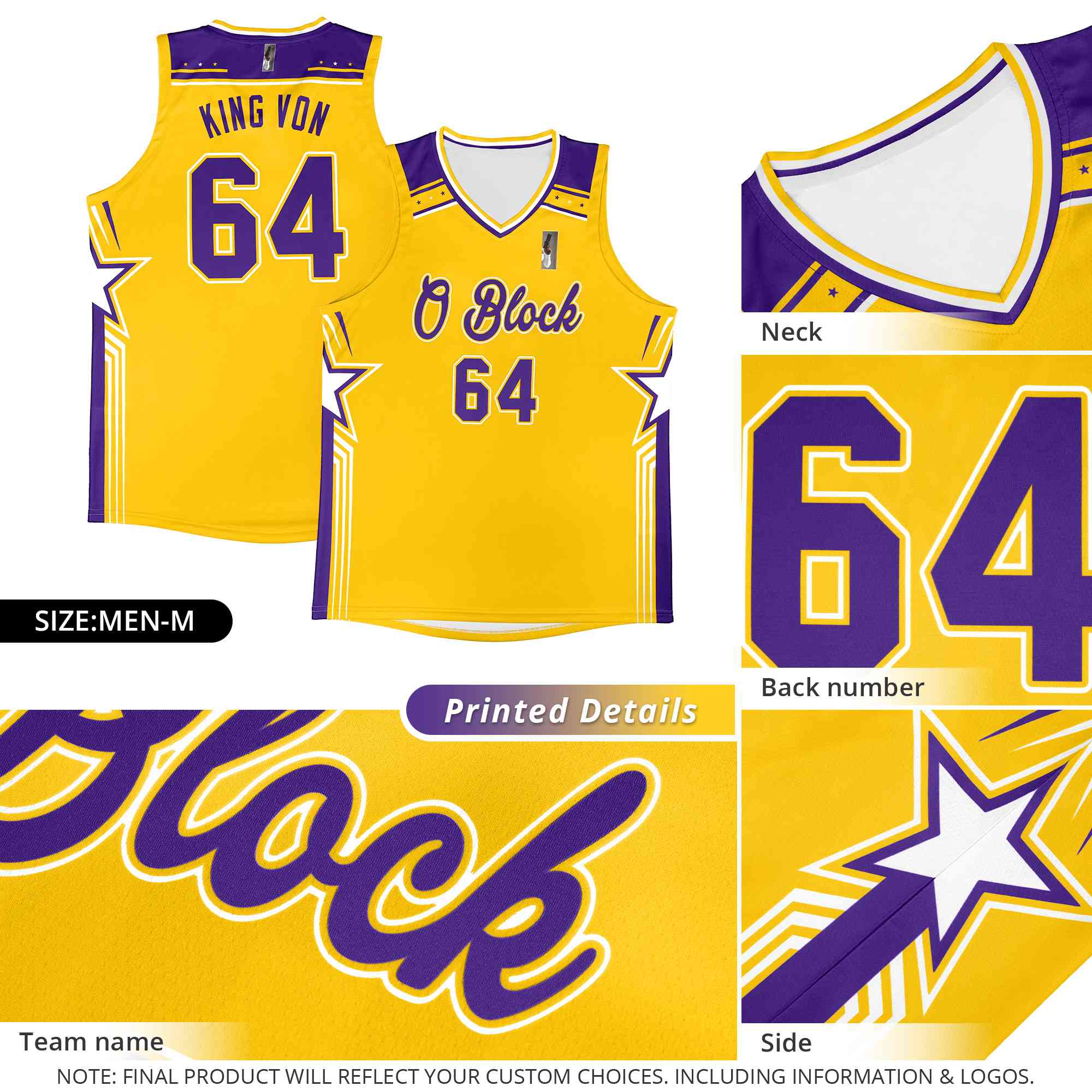 Custom Orange Aqua Star Graffiti Pattern Sports Uniform Basketball Jersey