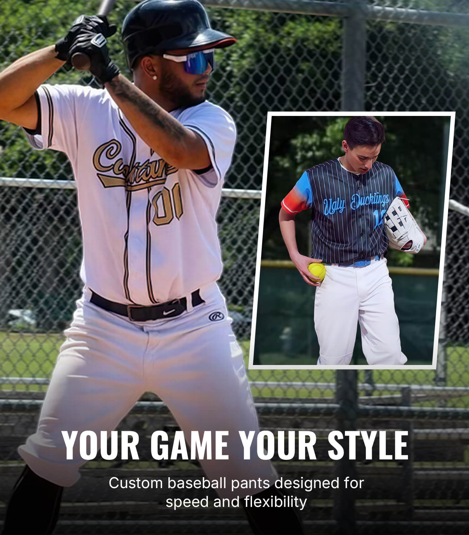 KXKSHOP Custom Baseball Pants - Mens&Youth