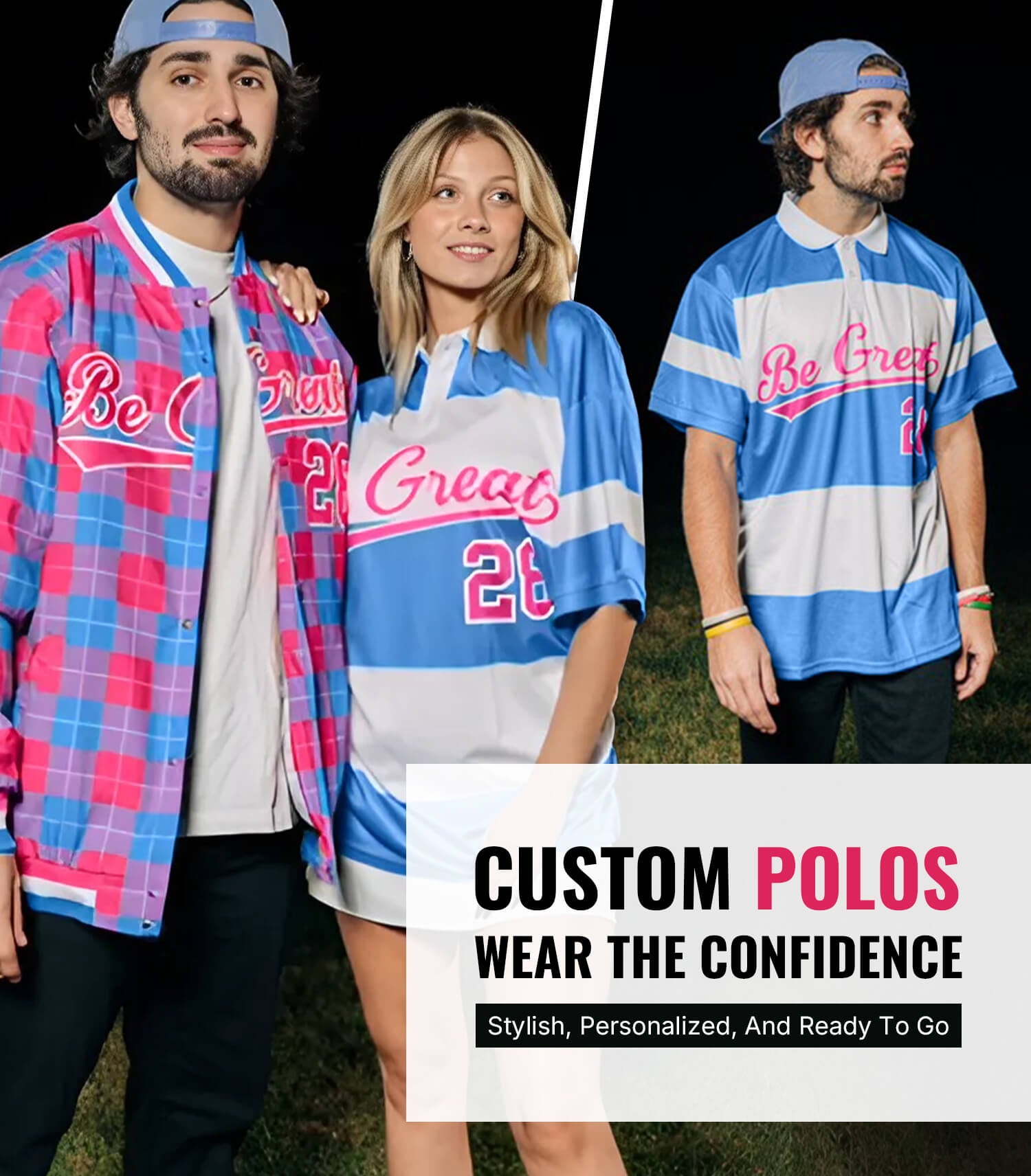 Custom & Personalized Polo Shirts No Minimum | Fast Shipping at