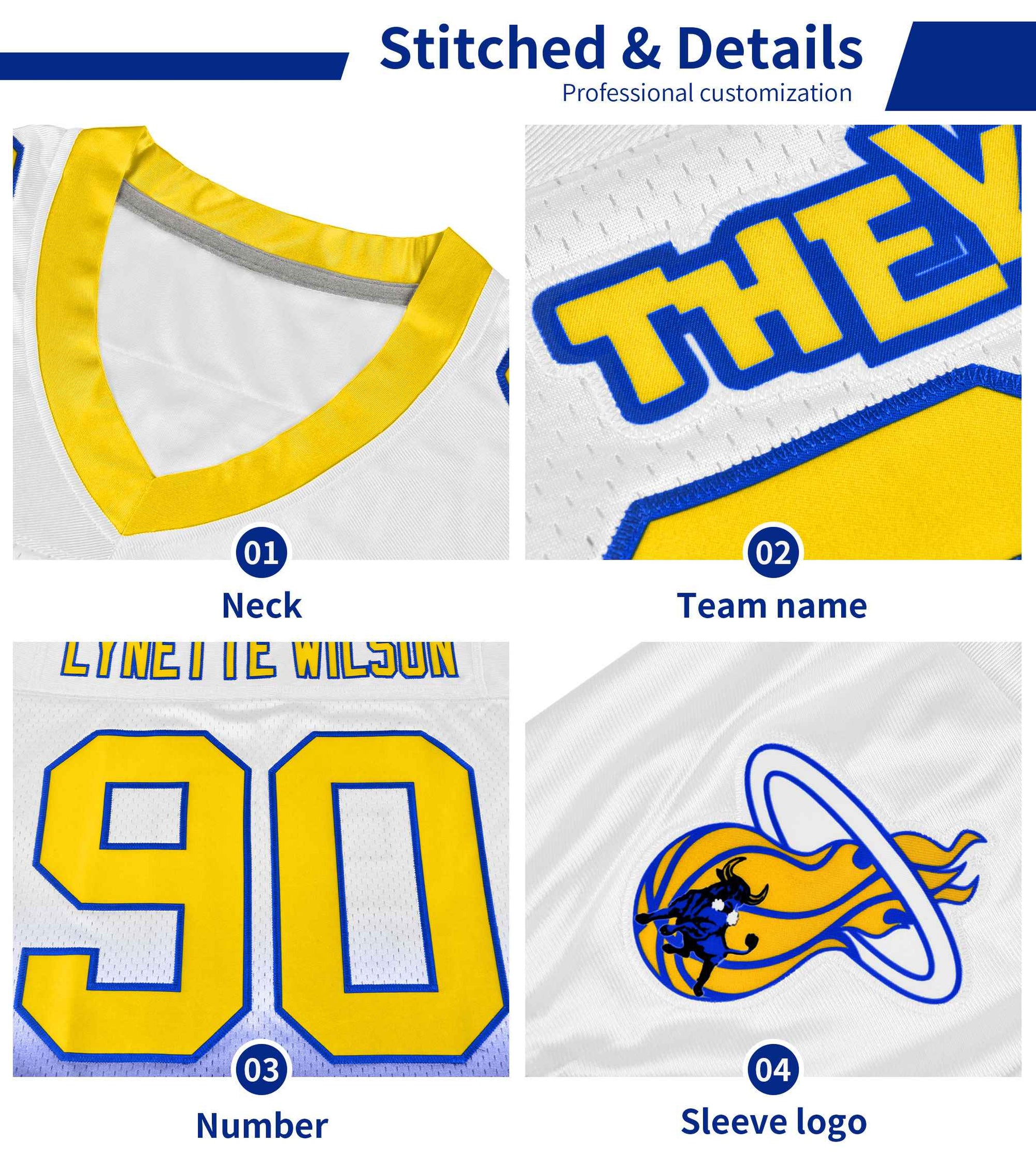 Custom Purple Gold-White Gradient Fashion Outdoor Authentic Football Jersey