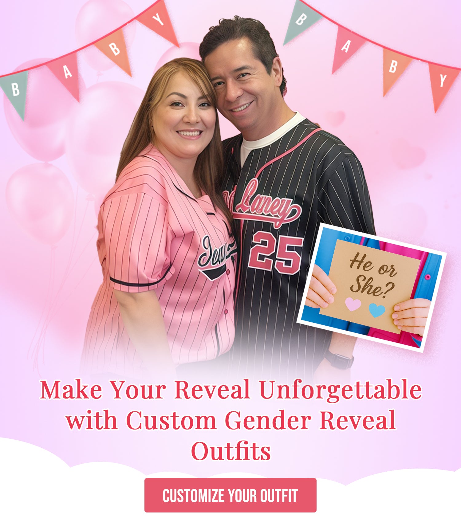 Custom Gender Reveal Outfits - KXKSHOP