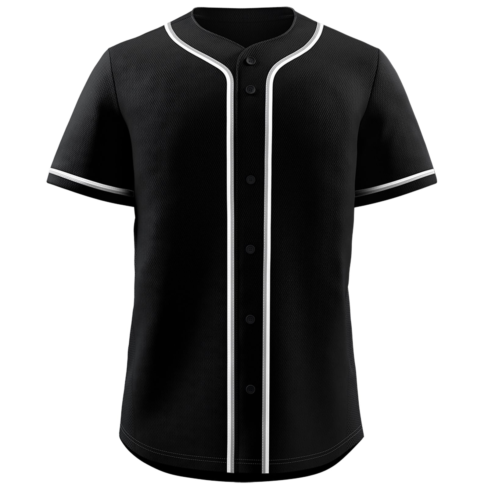 Black Gray-White Classic Style Authentic Baseball Jersey For Men
