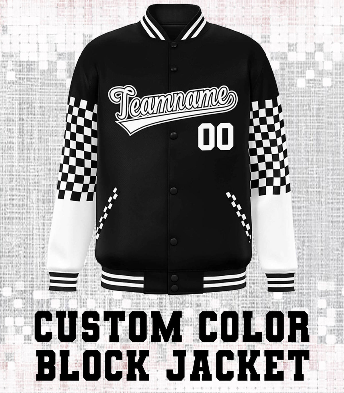 Block Design Jacket Custom Color Block Jacket | Personalized Colorful Coats - KXKSHOP