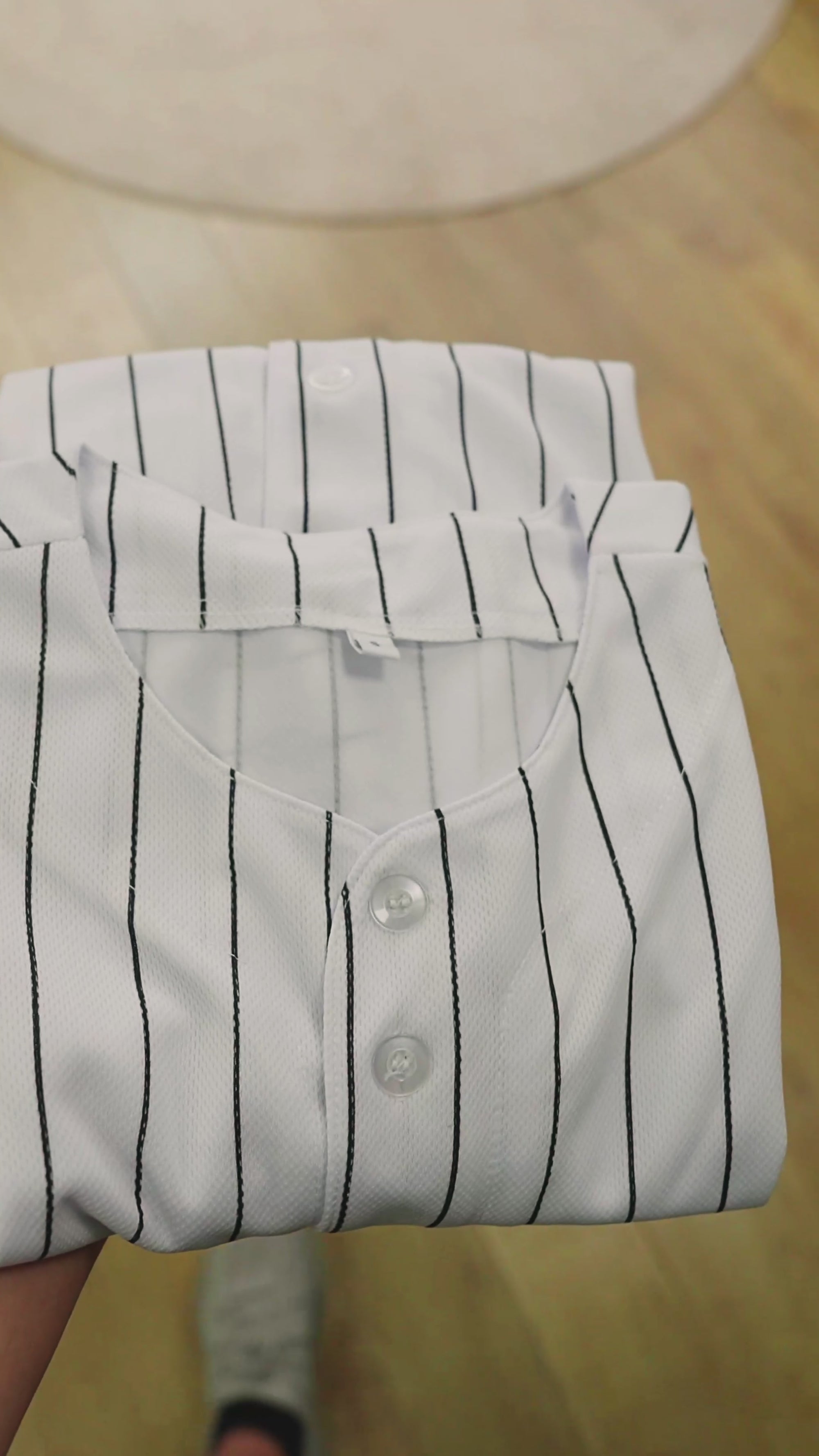 White Black Stripe Fashion Authentic Baseball Jersey For Men