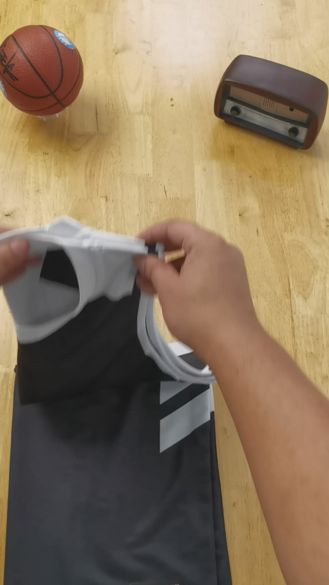 Pink Black Double Side Tops Basketball Jersey For Men