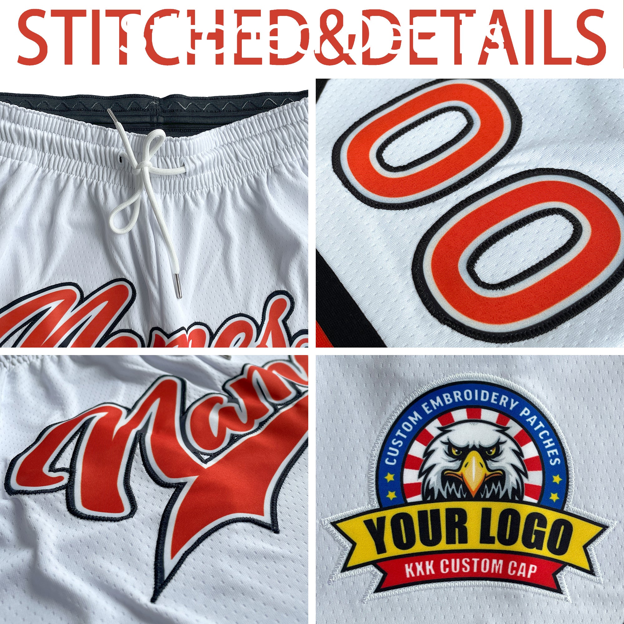 Custom Red Yellow Basketball Shorts