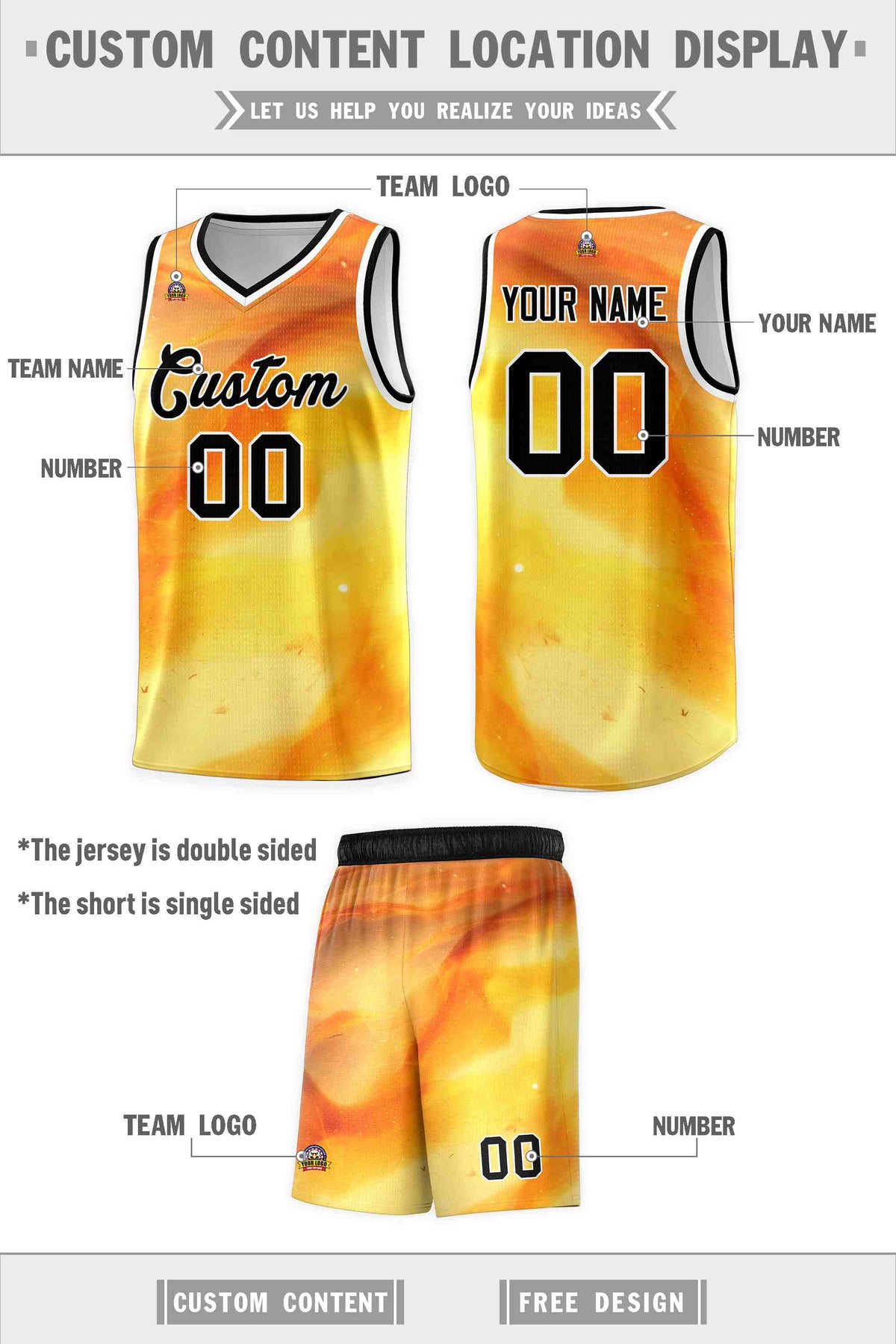 Custom Black White Pattern Tie Dye Sports Uniform Basketball Jersey