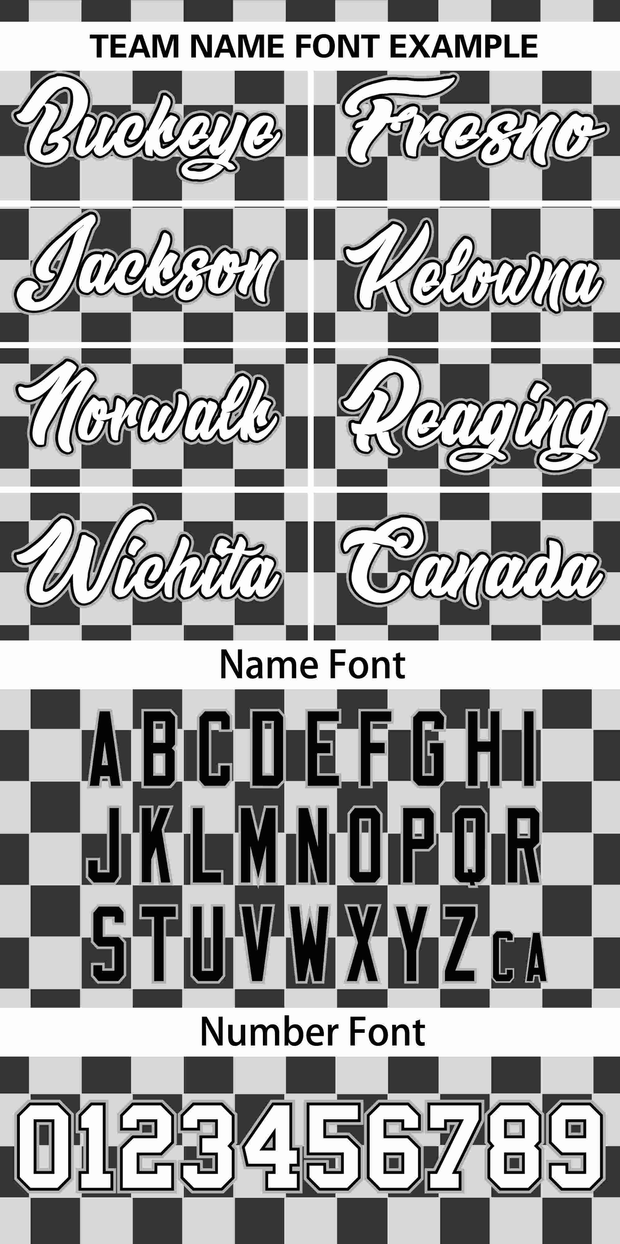 Custom Black White Square Grid Color Block Design Authentic Baseball Jersey