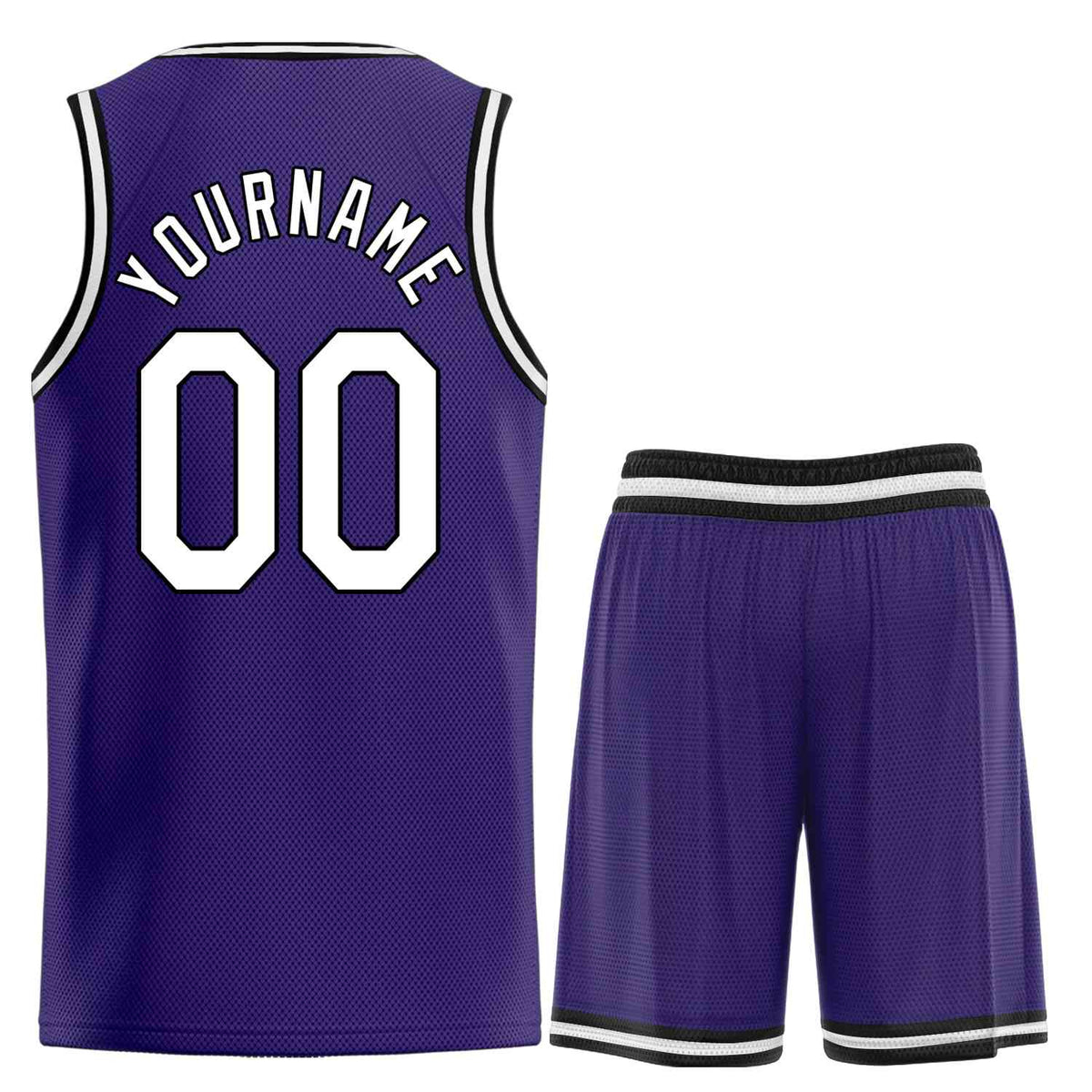 Custom Purple White-Black Heal Sports Uniform Classic Sets Basketball Jersey