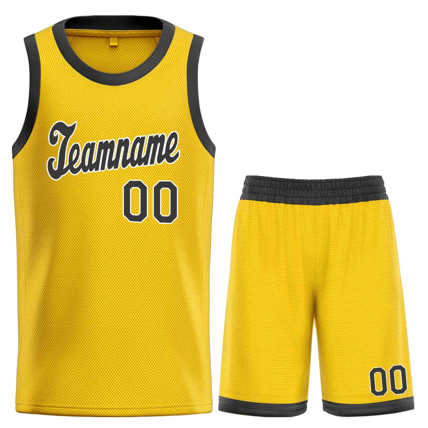 Custom Yellow Brown-White Classic Sets Sports Uniform Basketball Jersey