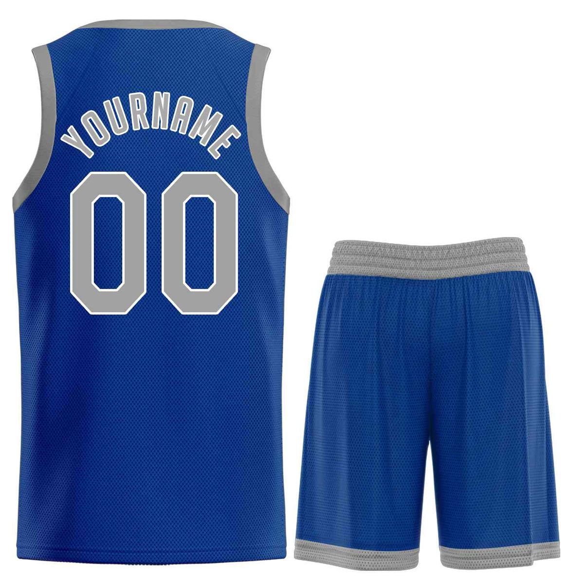 Custom Royal Gray-White Classic Sets Sports Uniform Basketball Jersey