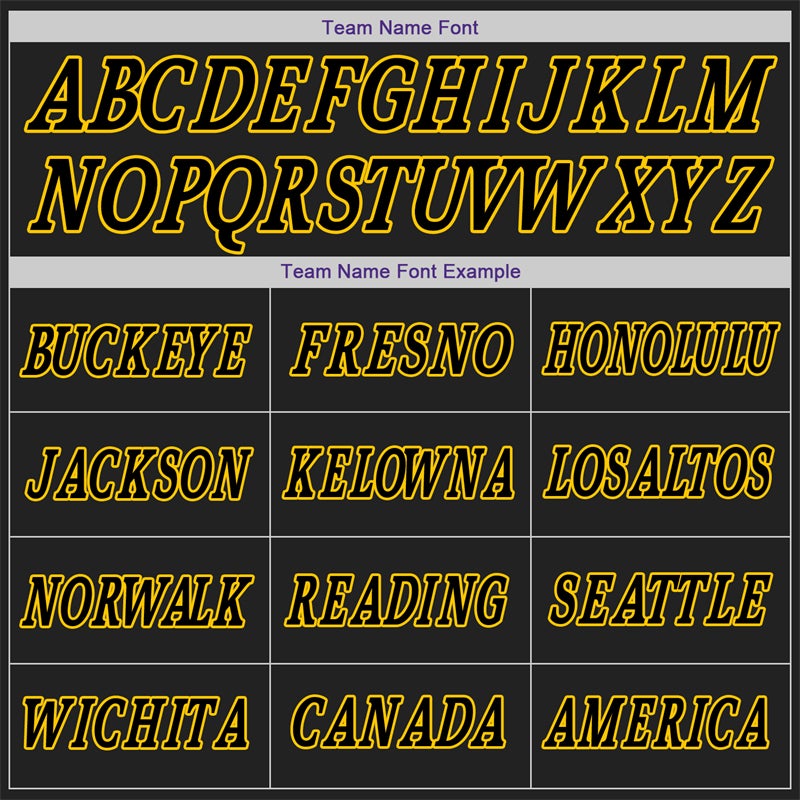 Custom Black Yellow-Purple-Classic Sets Basketball Jersey