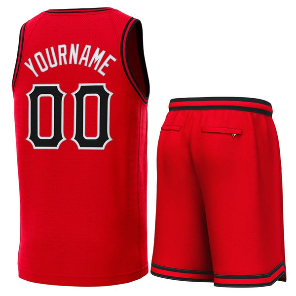 FANSIDEA Men s Round Neck Rib Knit Basketball Jersey