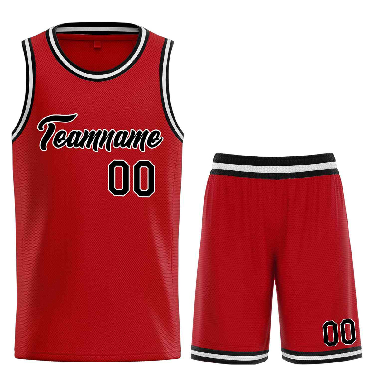 Custom Red Black-White Heal Sports Uniform Classic Sets Basketball Jersey