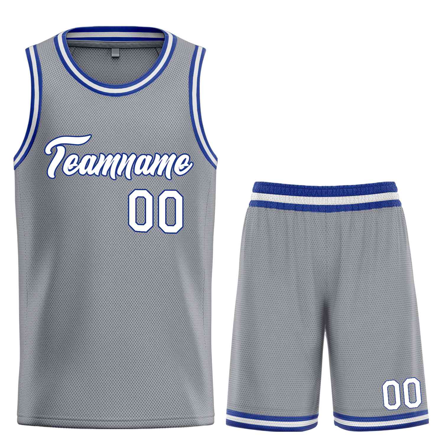 Custom Dark Gray White-Royal Heal Sports Uniform Classic Sets Basketball Jersey